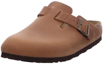 BIRKENSTOCK - BOSTON - SABOT CHIUSO IN PUNTA BIRKENSTOCK MODELLO BOSTON CON PLANTARE BIRKENSTOCK 43/COGNAC-N