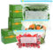 100 Pcs Food Storage Bags, Reusable Sandwich Bags (4.55L, 2.27L, 1L) Food Storage Freezer Bags, Zip Lock Bags Zip Seal for Fruits, Vegetables, Meat, Grains, Snacks, Widen Bottom Soup Freezer Bags