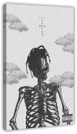 doegka Travis Poster & Scott Albumcover Musikposter Leinwand Poster Wandkunst Dekor Druck Bild Gemälde für Wohnzimmer Schlafzimmer Dekoration 30 x 45 cm