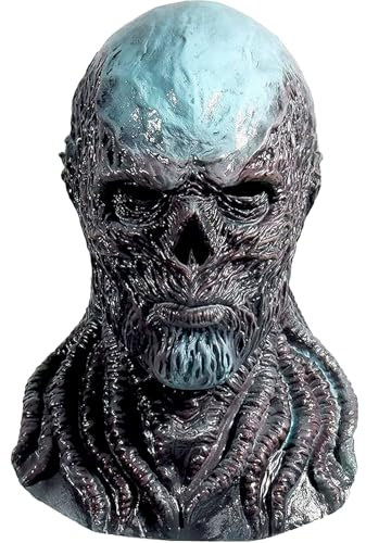 Maschera di Halloween,Stranger Maschera di Halloween,Scary Maschera per il viso in silicone,Cosplay Maschera,per Feste di Halloween,Carnevale,Cosplay Costume Maschera