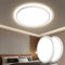 OTREN Plafon Luz LED Techo 28W, Ø30CM Lampara Downlight Panel Superficie 4000K, Plafones Modernas Redondo IP44 para Baño Pasillo Balcón Cocina Dormitorio Pared - 2PCS