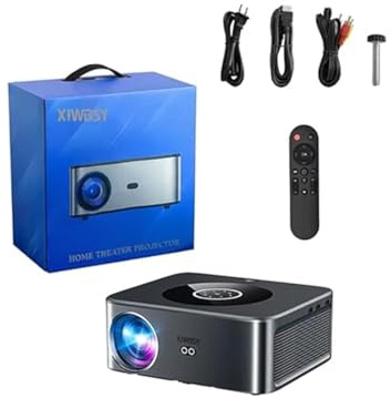 8k 25000 Lumens 800ANSI Full HD 3D Android 9.0 Projector with Auto Focus/Keystone LED Projector for Home Cinema Projectors