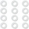 12 PCS Flush Valve Seal, Toilet Cistern Rubber Seal Clear Rubber Washers Diaphragm Flush Valve Base Sealing Washer Replacement for Geberit 816.418.00.1