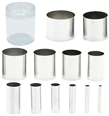 Polymer Clay Tools Lot de 12 emporte-pièces en acier inoxydable pour sculpter l'argile et la céramique