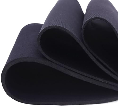 Neopren-wasserdichter stoff 2–5 mm Neopren-Gewebe, wasserdicht, winddicht, for Tauchen, Schutz vor Stromschlägen(4 mm Black,10cm X 45 cm)