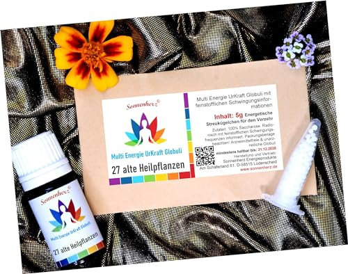 27 ALTE HEILKRÄUTER All-In-One Globuli, ähnlich Hildegard von Bingen. Harmonie durch Schwingung: bioenergetisch informiert von Sonnenherz im Premium Vorteils-Set