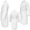 HOMELEVEL Peignoir de bain en tissu éponge - 100% coton - Pour homme et femme - Tailles S à 6 XL, Blanc., S