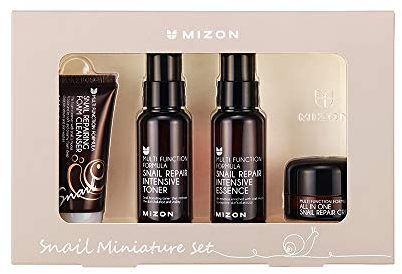 MIZON SNAIL Mini-Pack (Foam Cleanser 30ml+Toner 50ml+Essence 50 ml+Cream 15ml)