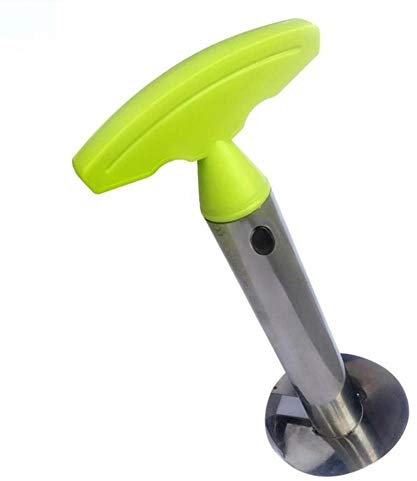 Epluche Legumes，1 Pc En Acier Inoxydable Facile À Utiliser Éplucheur D'Ananas Accessoires Trancheurs D'Ananas Coupe-Couteau À Fruits Carotteuse Trancheuse Outils De Cuisine, Poignée Vert Fruit