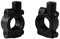 Evermotor 2 Pcs 22mm(7/8 ) Universal Handlebar Mirror Bracket 10mm Motorcycle Handlebar Mount Mirror Holder (Black)