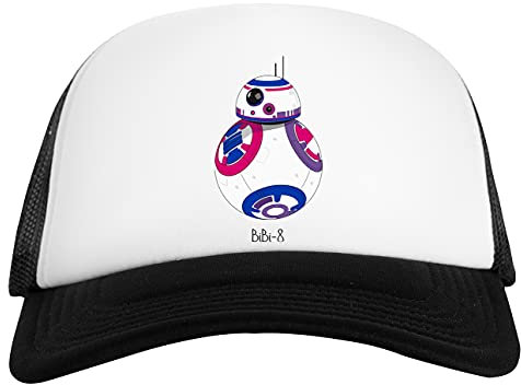 Bibi Weiß Schwarz Unisex Baseball Cap White Black Unisex