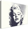 Estika Leinwand bilder - Pop Art Marilyn Monroe, Schwarz Weiß - 60x40 cm, 1 teilige kunstdruck - Wandbilder wohnzimmer, schlafzimmer, Moderne wanddeko, Bild auf leinwand - Pop Art bilder - 735A_1E