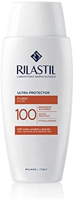 Rilastil Sun System Ultra 100-Protector Solar SPF50+, Fotoprotector Facial para Pieles Muy Sensibles, Resistente al Agua y Muy Alta Fotoprotección - 50 Ml