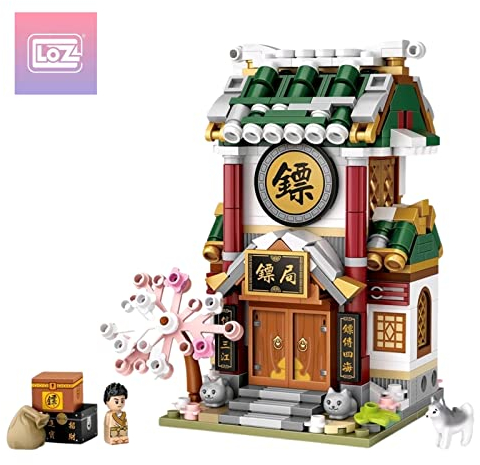 LOZ 1741 Building Blocks Chinese Market Series Architecture Model Escort Creative Educational Toy Construction Toy