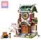 LOZ 1741 Building Blocks Chinese Market Series Architecture Model Escort Creative Educational Toy Construction Toy