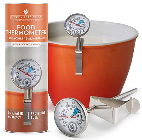 Termómetro para alimentos de cocina | Funda protectora | Carne BBQ Aves de corral Lácteos y Conservas | Calibrado