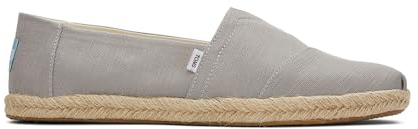 TOMS Alpargata Rope, Mocasines Planos Hombre, Gris (Gris Medio), 45 EU