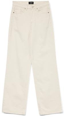 VERO MODA Damen Jeans Tessa Ecru 32 32