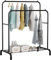 Edihome, Portant a Vetement, Double, 110X150X54 cm, pour Chambre, Robuste, en Métal, avec Support pour Support à Chaussures, des Cintres Chemises, des Pantalons, des Vestes Fines (Noir)