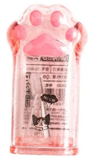 Harilla Spitzer Katze Pfote Schulbedarf Bleistiftspitzer Kinder Geschenk Schreibwaren Bleistiftwerkzeuge, Rosa