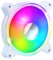 EMPIRE GAMING - Ventilador de Caja Mirror PC Gamer 120 mm - Flujo de aire elevado - RGB Direccionable LED PWM 3 Pines 5 V - Dual Loop – Silencioso – Refrigeración 12 CM - Blanco