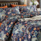 Lanqinglv Boho Bettwäsche 200x220 cm Bohemian Grau Bunt Indischen Paisley Mandala Wende Bettwäsche Set Microfaser Renforce Bettbezug mit Reißverschluss und 2 Kissenbezug 80x80 cm