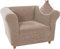 LINGKY Stretch Chesterfield Sofabezug 1 Stück Sofahusse mit Armlehne Spandex Jacquard Sofa Überwürfe rutschfest Sofa Überzug Waschbare Sofabezug für Haustiere (Sand,1 Sitzer)