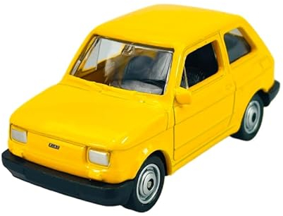Welly FIAT 126 Gelb Polski FIAT 126p 1972-2000 1/60 1:60 7cm Modell Auto Die Cast Neu im Kasten