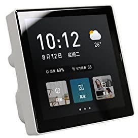 TsoLay 1 x kapazitiver Touchscreen, unterstützt Offline-Voice-Dual-Lautsprecher, WLAN, Bluetooth, 8MS-Entwicklung