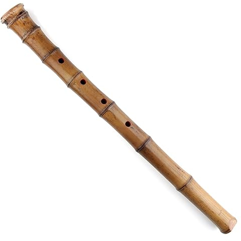 bambusflöte Shakuhachi 5 Löcher Holzmusikinstrumente Vertikale Bambusflöte Mit Wurzelholzinstrument