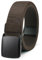 Bon4Extrao Straffes Elastischer Gürtel Herren ohne Löcher, Stoff Stretchgürtel Herren 38mm für Arbeitshose mit Schwerlast Leichter Kunststoffschnalle Stufenlos Verstellbar, Dunkelbraun