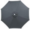 CEIEVER Replacement Parasol Cover, Replacement Parasol Canopy 2.7M/3M+6 Arms/8 Arms Replacement Parasol Fabric cover for Garden Umbrella (Gray-3M+8 arms)