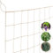 Ciberate Jute Ranknetz Gartennetze Rankhilfe für Kletterpflanzen mit grosser Maschenweite für Tomaten Gurken und Anderen Gemüse und Pflanzen, 2m x 2.5m
