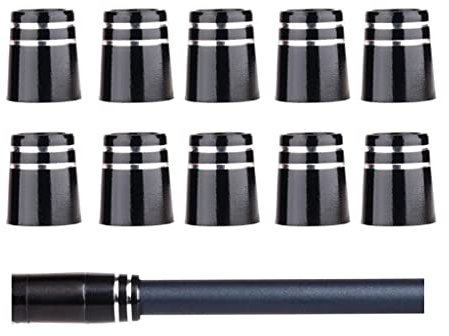 10 Pcs Rubber Golf Ferrule Replacement 0.355 Double Silver Taper Ferrule Taper Tip Taper Iron Shaft 355 Ferrule Golf