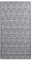 vidaXL Tapis d'Extérieur Tapis d'Entrée Tapis Décoratif Salon Salle de Séjour Balcon Patio Terrasse Maison Intérieur Blanc et Noir 80x150 cm PP