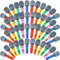 48 Pack Inflatable Microphones Blow up Microphone Bulk Pretend Inflatable Microphone Props Toys for 80s 90s Musical Concert Themed Cosplay Stage Party Role Play