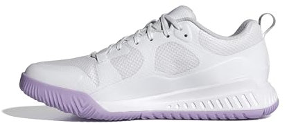 adidas Damen Court Team Bounce 2.0 Shoes Sportliche Schuhe, Cloud White/Core Black/Powder Plum, 36 EU