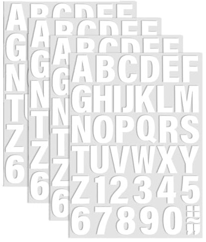 BEPSYOM 4 Blätter 168 Stück Buchstaben Aufbügeln Vinyl-Buchstaben Heat Transfer A-Z PU-Alphabete Aufkleber Bügelbuchstaben für Textilien Kleidung Tshirt Druck DIY