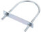 MACHSWON Perno redondo en U, 1 juego de pernos en U M8 de aleación de acero chapado en zinc, 90 mm, ancho interior de 150 mm de longitud con tuercas y placa de marco para automóviles, barcos,