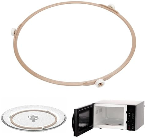 XPEX 22 CM Plateau micro onde Anneau Support Micro Ondes, plateau micro onde universel,Anneau Plateau Tournant Four à Micro-Ondes, Universel Anneau Rouleau Micro Ondes, pour Tourne-Disque en Verre