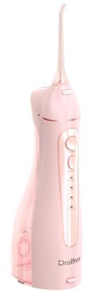 Oralfree Irrigador Bucal Portátil Flosser: Irrigador Dental Inalámbrico Profesional con Modo DIY, 5 Boquillas y 4 Modos, IPX7 Impermeable, Recargable para Limpieza Dental en el Hogar
