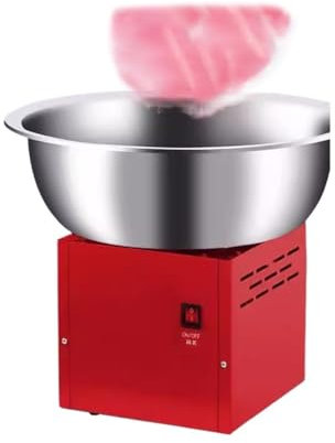 WANGHAI-666 Cotton Candy Makers Cotton Candy Machine Commercial Use Fully Automatic Fancy Cotton Candy Machine for Entrepreneurship and Stall Setting Candy Floss Maker(Red)