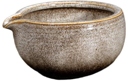 SiaBiced Ciotola per matcha in ceramica, tazza da tè verde da 500 ml per cerimonia, Bianco