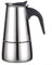 Cafetière à moka en acier inoxydable, cafetière italienne, compatible avec les sources de chaleur à induction (200 ml)