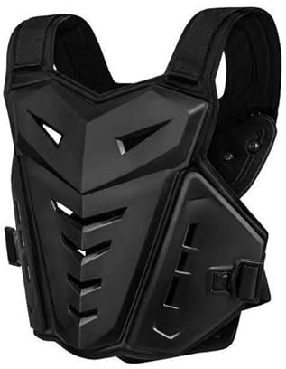 Brustpanzer MTB, Motorradpanzerung, Einstellbare Motorrad-Brustpanzerung, Stoßdämpfer-Brustschutz-Motocross-Ausrüstung Für Männer Mountain Bike Racing Off-Road (Schwarz)