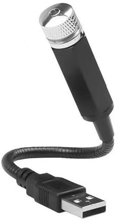LED Sternenhimmel Auto Licht USB – Rot – 360° drehbar & flexibel – Ambientelicht für Innenraum – Schwanenhals – Plug & Play – Romantisches Starlight für Dachhimmel