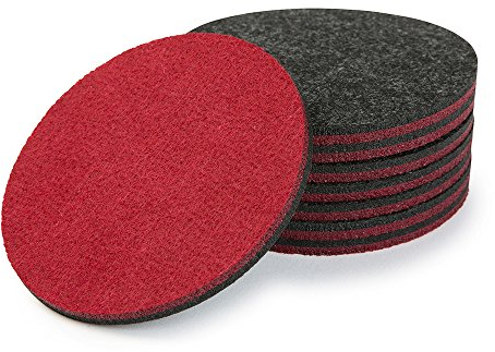 luxdag Filzuntersetzer für Gläser & Tassen (Farbe & Größe wählbar) - Untersetzer für Getränke zweifarbig - Tischschoner für Küche, Wohnzimmer & Bar