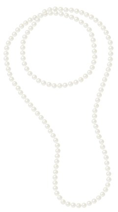 Pearls & Colors Sautoir Halskette - AM17-SC-R89-WH-120