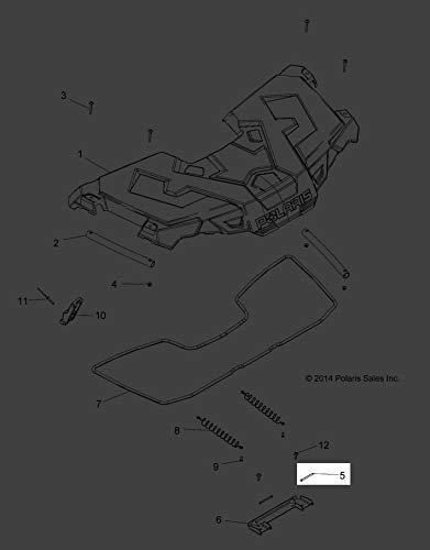 Polaris 2012-2020 Sportsman 570 Pin Pivot Rack 4013425 Nuovo OEM