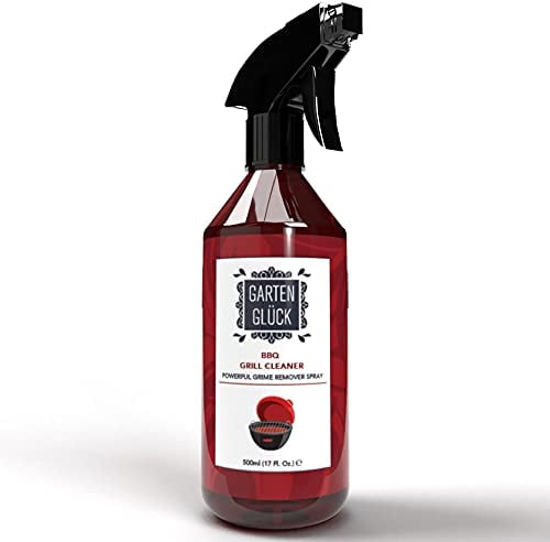 Garten Glück® Grillreiniger extra stark - 500 ml - Natürlicher BBQ Grillreiniger Gasgrill & Grillrost Reiniger, mit Zitronenöl Aroma, Grill Reiniger für Gasgrill, Grill Spray